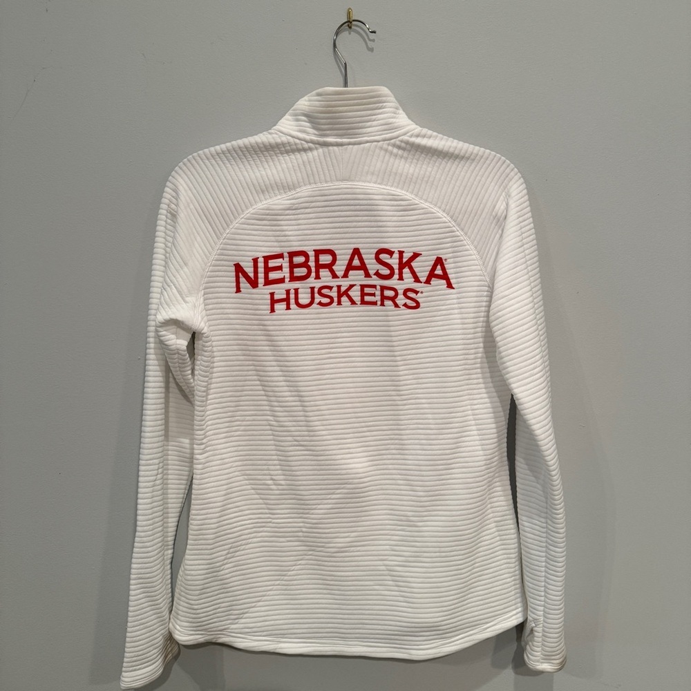 Nebraska Cornhuskers Adidas White Jacket - Picture 4 of 4